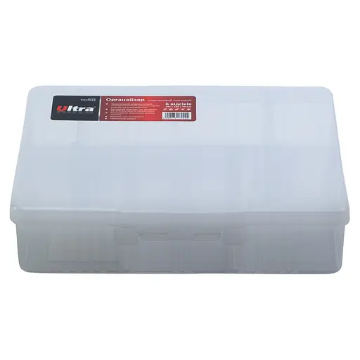 Органайзер пластиковий прозорий Ultra 6 відсіків 190×160×50мм 7417042 - фото 3