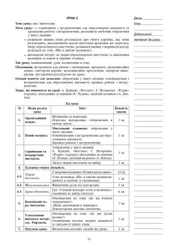 Мистецтво. 1 клас. Конспекти уроків - фото 13