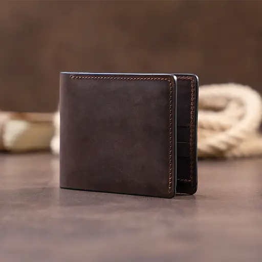 Кожаный портмоне Grande Pelle 12х8х1 см acs0016120 - фото 7