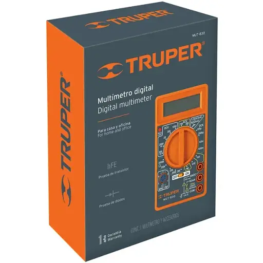 Тестер-мультиметр Truper Light-Duty (MUT-830) - фото 2