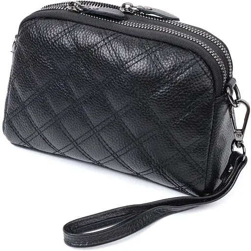 Женская сумка Vintage прошита ромбами на лицевой стороне из натуральной кожи 19.5х12.5х7 см sum0027554 - фото 1