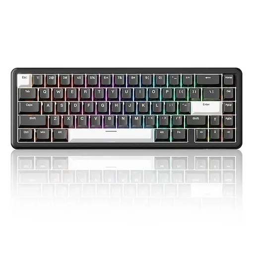 Игровая проводная магнитная клавиатура Attack Shark X65 HE / Magnetic Switch / 8К / RGB / 65% / Black - фото 1