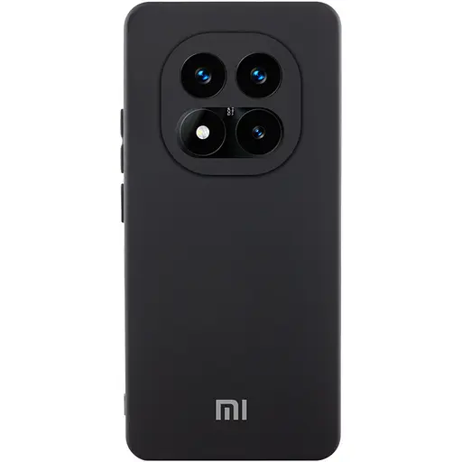 Чохол Lakshmi Silicone Cover Full Camera AA with logo для Xiaomi Redmi Note 14 Pro 4G/5G Чорний/Black