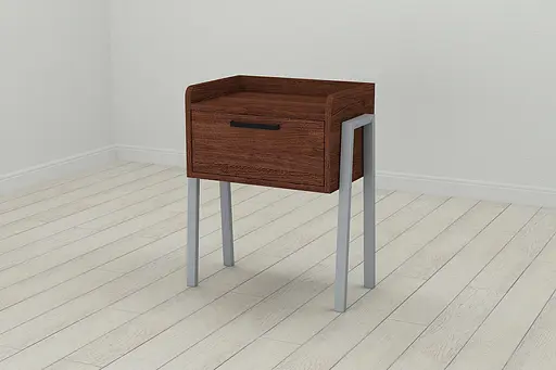 Тумба модульна Ferrum-decor Бетті 540x450x320 метал Сірий ДСП Венге 16 мм (FRD-105502) - фото 3