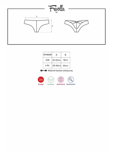 Еротичні трусики Obsessive Frivolla S/M чорний - фото 6