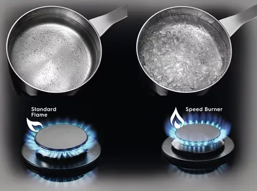 Варильна поверхня газова Electrolux 60 см чавун чорний матовий - фото 7