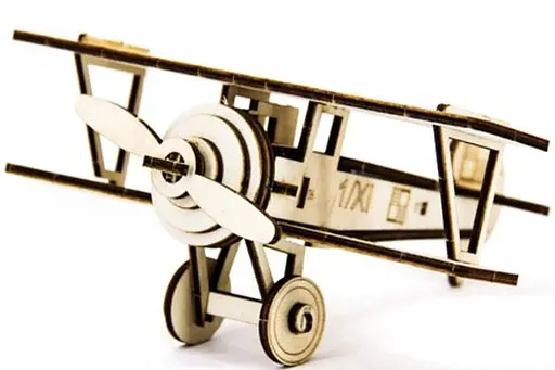 Дерев'яний конструктор Літак Ньєпорт 30 деталей - фото 5