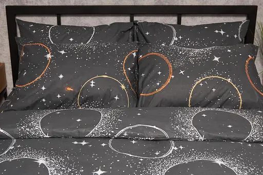 Комплект постільної білизни Moon&Star Бязь Gold Люкс Cosmic Glow сімейний 160х220х2 наволочки 2х50х70 - фото 3