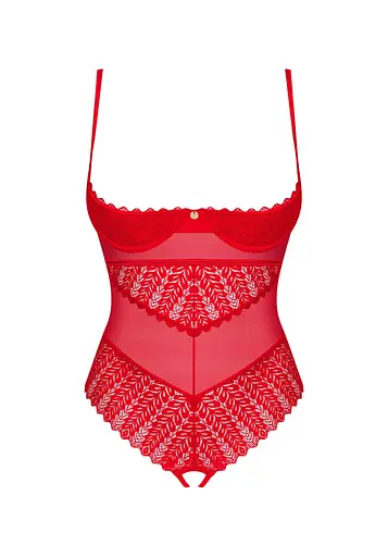 Боді Obsessive Ingridia XL/2XL червоний - фото 5