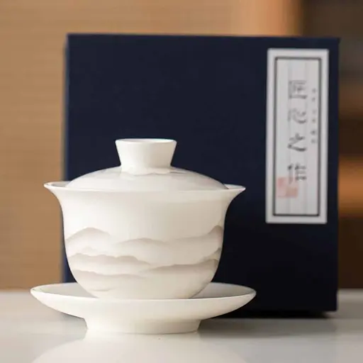 Гайвань Белый Фарфор Далекие Горы 180 мл - фото 3