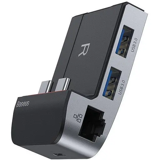 USB-хаб Baseus Armor Age Type-C Bracket Multifunctional Hub Adapter Space Gray (CAHUB-AJ0G) [72636] - фото 5