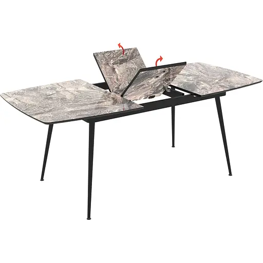 Стол Avanti YENSE Cosmos Glossy 125-165x80 см (373795) - фото 2