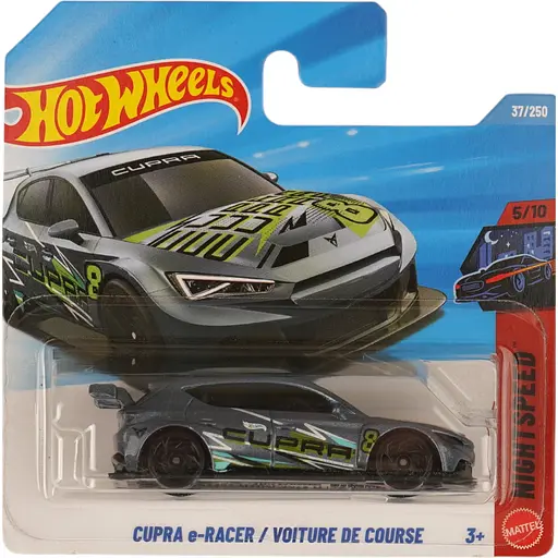 Базова машинка Hot Wheels Night Speed Cupra e-Racer / Voiture De Course сіра (5785) JJJ08-N521 - фото 1