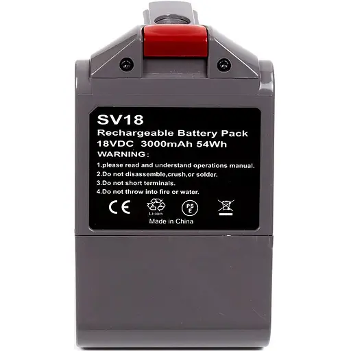 Аккумулятор PowerPlant для пылесоса Dyson V10 Mini 18V 3.0Ah Li-ion [103371] - фото 3