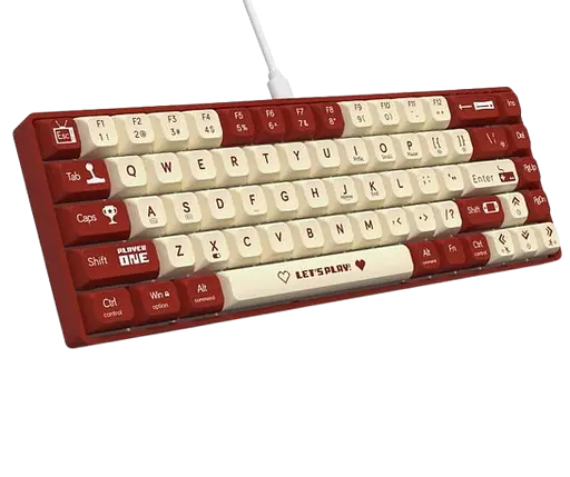 Клавиатура Ajazz AK680 Wired Red Switch RGB White Red