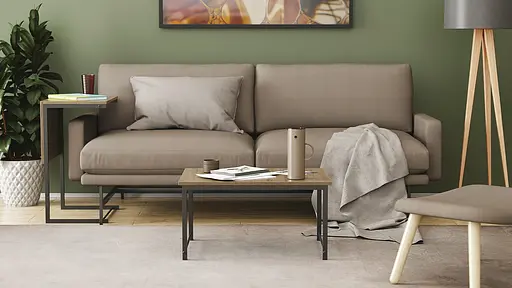 Стіл журнальний приставний Террі Комбо Ferrum-decor 345x662x440 Чорний метал ДСП Дуб Сонома Трюфель 16 мм (FRD-105140) - фото 8