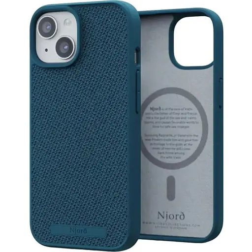 Чохол-накладка Njord Fabric MagSafe Case Deep Sea для iPhone 15 - фото 1