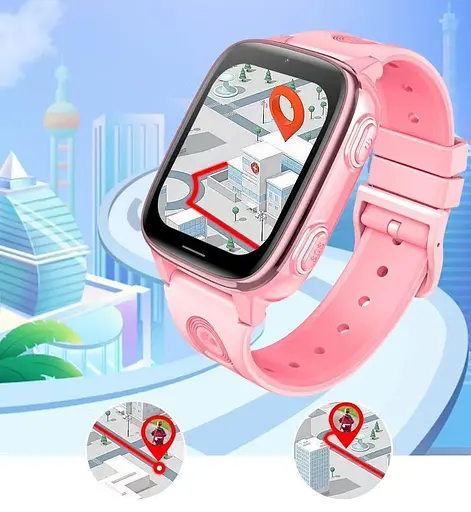 Детские смарт-часы Lemfo D51, 4G розовый - фото 10