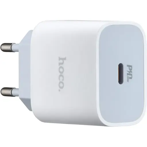 Мережевий зарядний пристрій Hoco C76A Plus Speed source PD20W charger (EU) Білий - фото 1