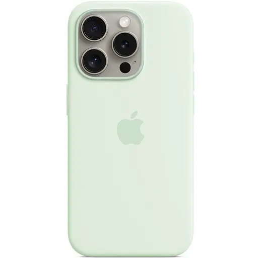 Чохол Epik Silicone case AAA with Magsafe and Animation для Apple iPhone 15 Pro 6.1 М'ятний/Soft Mint