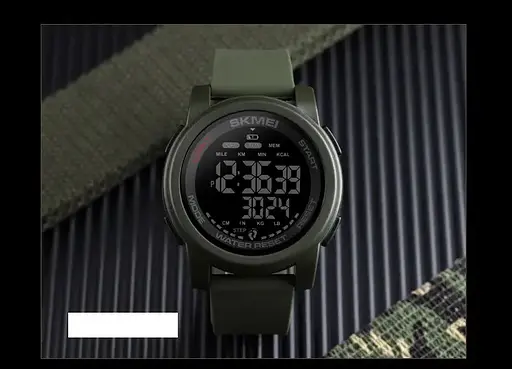 Мужские спортивные часы Skmei 1469 Fitness (Зеленый) - фото 7