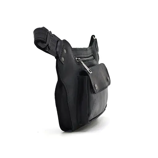 Кожаная мужская сумка на пояс TARWA 14х29х7 см sum0026014 - фото 4