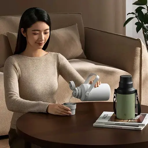 Термос MiJia Big Belly Thermos Cup 1L White (MJDDB01PL) [147167] - фото 3