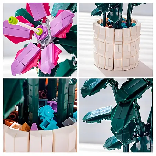 3D конструктор Flowers Лилия на 1189 деталей (25-131) - фото 4