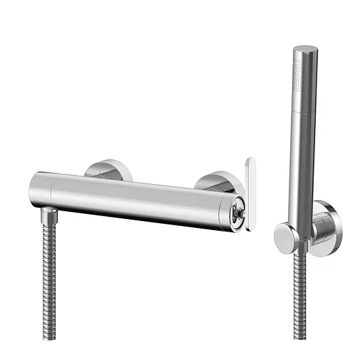 Змішувач для душу Kohlman Boxine chrome настінний KPL-QW120B Хром - фото 1