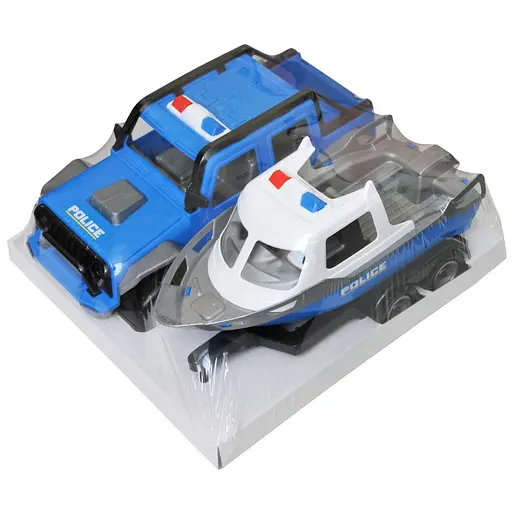 Джип Tigres Титан поліцейський з катером 70 см (40090) - фото 2