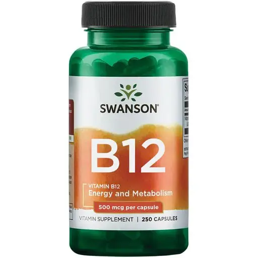 Витамин В12 Swanson Vitamin B12 500 мкг 250 капсул