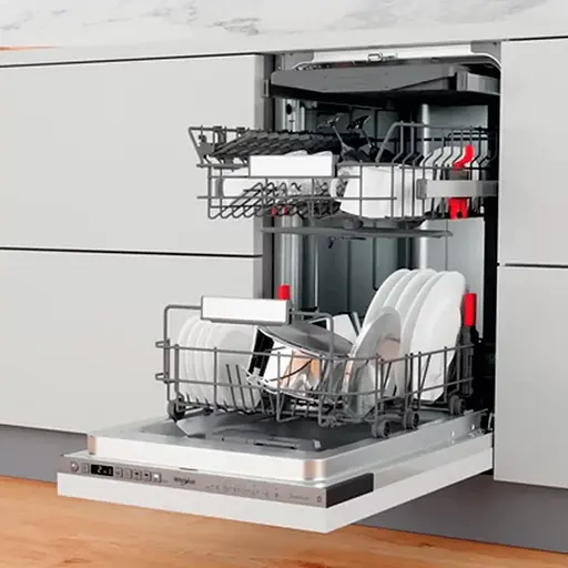 Посудомоечная машина встроенная Whirlpool 10 комплектов A+++, 45 см, дисплей, инвертор белый - фото 7