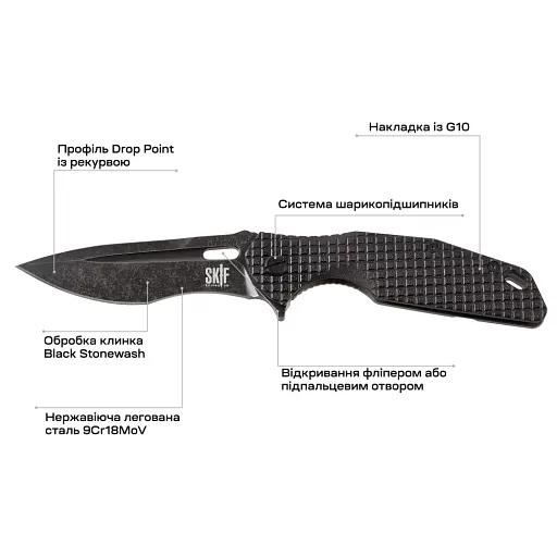 Нож Skif Defender II BSW Black - фото 7