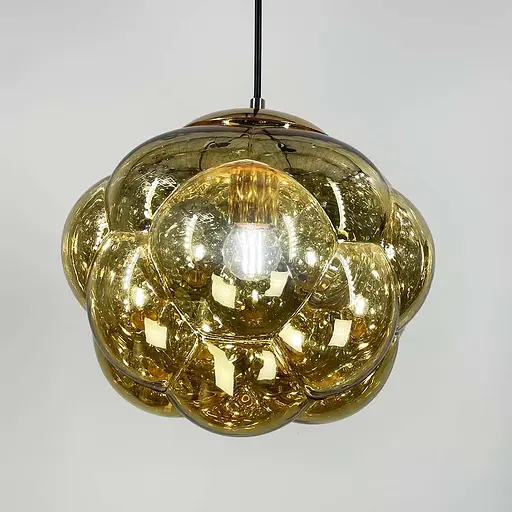 Подвес с фактурным стеклянным плафоном в золотом цвете | Line F | Арт. 0619/1 Gold - фото 4