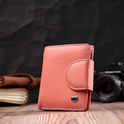 Кожаный женский кошелек ST Leather 10х11.3х1.5 см acs0028370 - фото 7