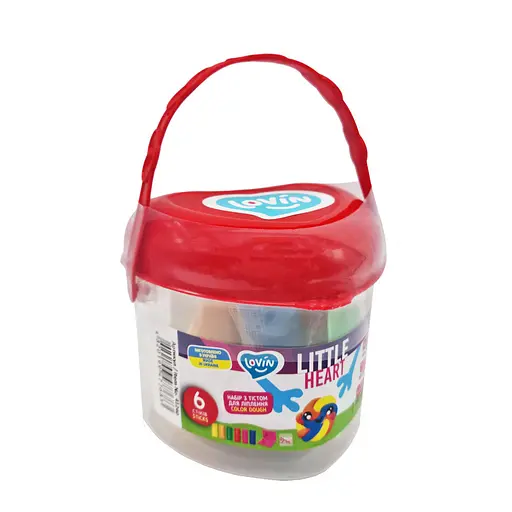 Набір для ліплення з тістом Little Heart 41240, 6 стиків - фото 4