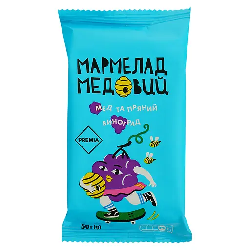 Мармелад Премія мед та пряний виноград 50 г