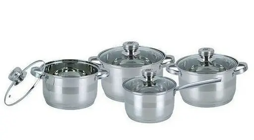 Набір каструль з кришками Bohmann BH 08-475, 8 предметів - фото 4