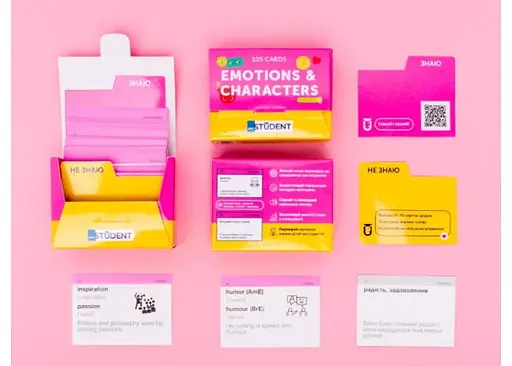Настольная игра English Student Карточки для изучения английского языка English Student Emotions & Characters (укр.) (591226005) - фото 6