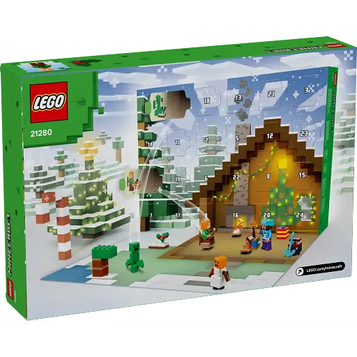 Конструктор LEGO Minecraft Адвент календарь 2025 деталей 300 (21280) - фото 7