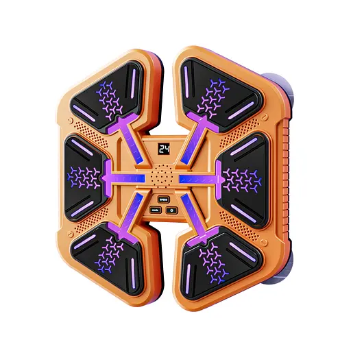 Боксерський тренажер, 6 цілей, 30x31x5 см, Bluetooth, музика, світло, USB, рукавички, MS4642 (В асортименті)