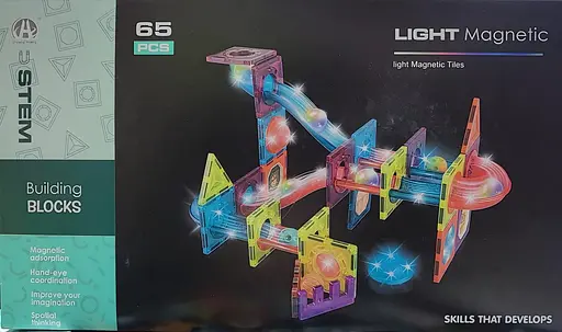 Конструктор магнітний DIY Magnetic Building Blocks на 65 деталей (СН1171) - фото 3