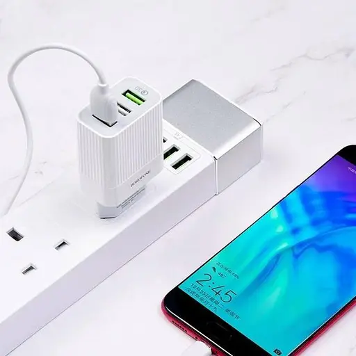 Зарядное блок-устройство 3 порта Borofone BA40A Speedway - фото 4