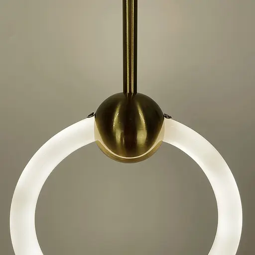 Подвес со светодиодным кругом и латунным корпусом Ст. D 18.1 AB | Line F - фото 7