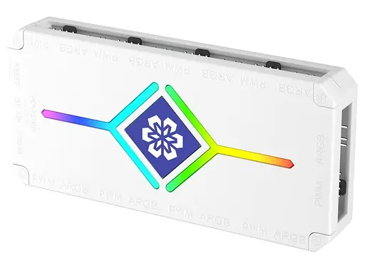 Контролер Coolmoon PWM ARGB controller (H9 WHITE) White - фото 4