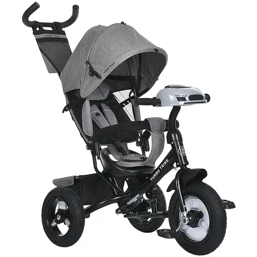 Трехколесный велосипед Turbo Trike MT 1006-8 с музыкальной панелью световыми эффектами и мягким сиденьем