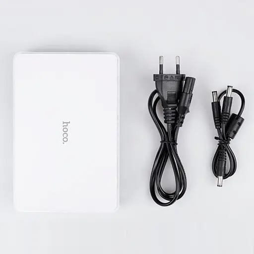 ИБП UPS для роутера Hoco DB25 Plus 10000mAh, 18W, 1USB, DC 9/12V, DC 5V, POE 15/24V White - фото 4