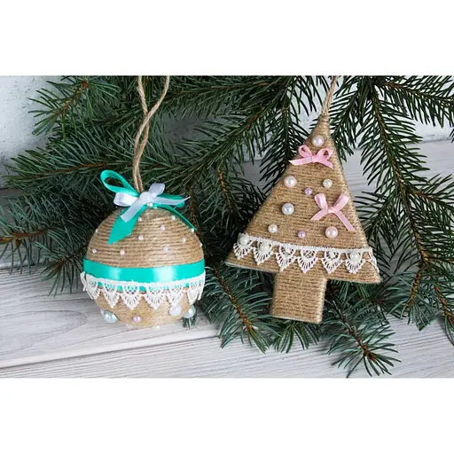 Дитячий набір творчості «Декорування іграшки на ялинку» УМНЯШКА НГ-003 2 основи - фото 3