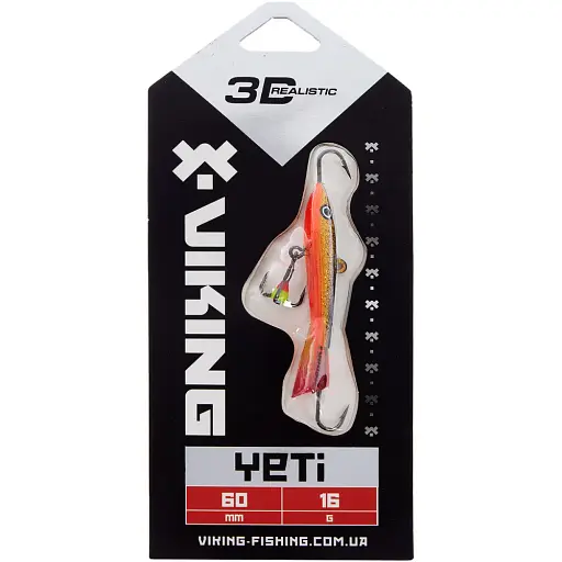 Балансир Viking Fishing Yeti Ice Jig 60mm 16.0g #10 Golden Dark - фото 2