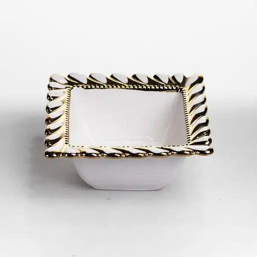 Тарелка глубокая фарфоровая Yiwu Tiffany квадратная 15х15х7 см сервировочная для подачи первых блюд салатов ML2007 - фото 3